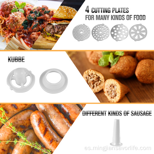 Máquina para picar carne eléctrica pequeña de acero inoxidable